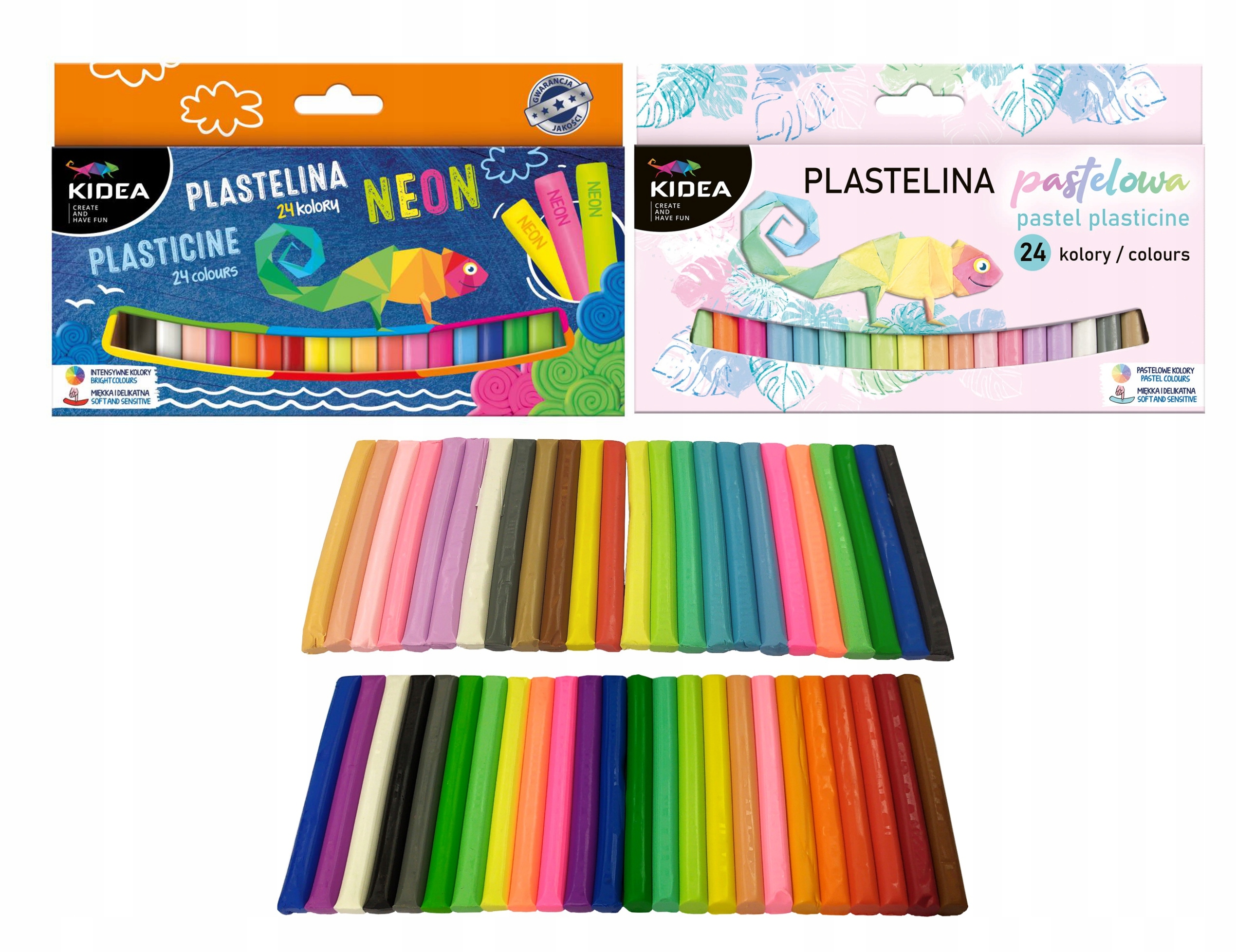 

Plastelina 24k Neonowe 24k Pastelowe Kidea