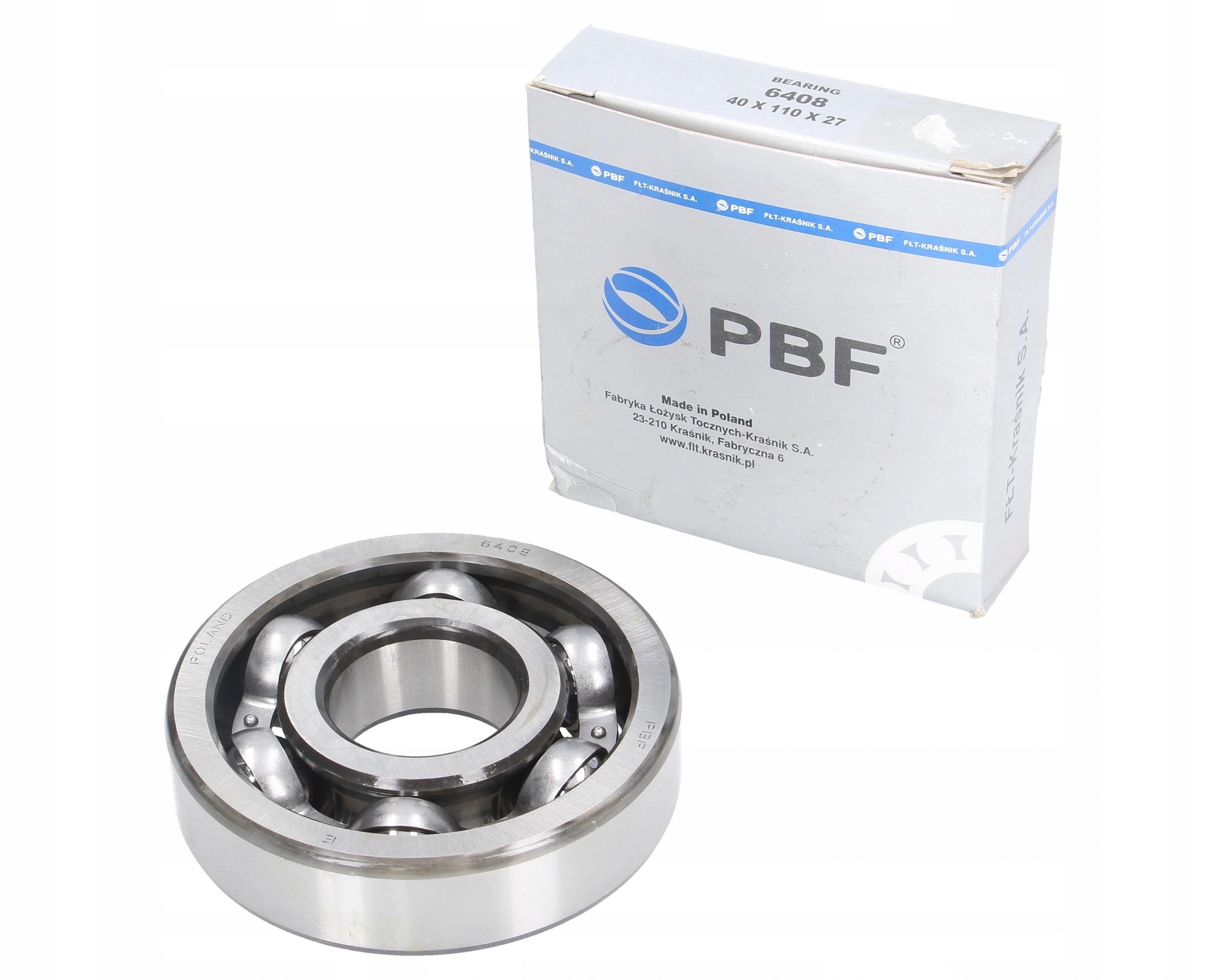 Kuličkové ložisko 6408 40x110x27 mm Pbf