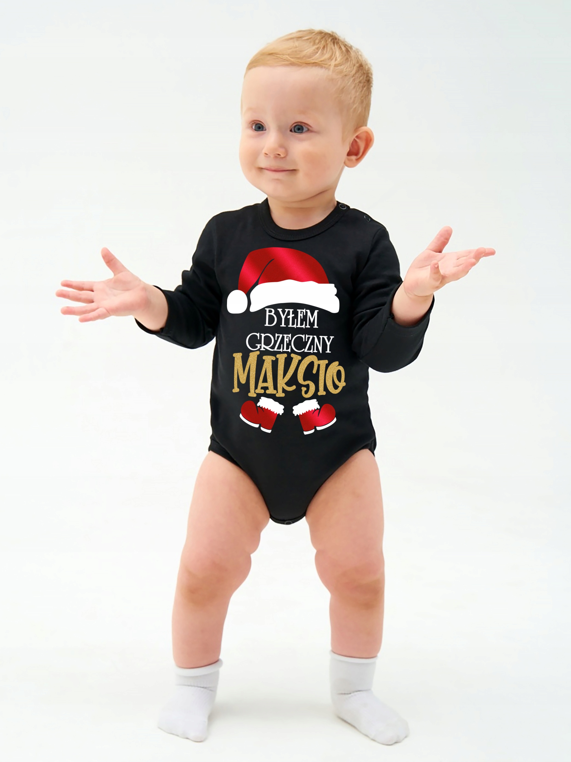 Body swiąteczne MIKOŁAJKI BYŁEM GRZECZNY IMIĘ r. 80 Marka Inna marka