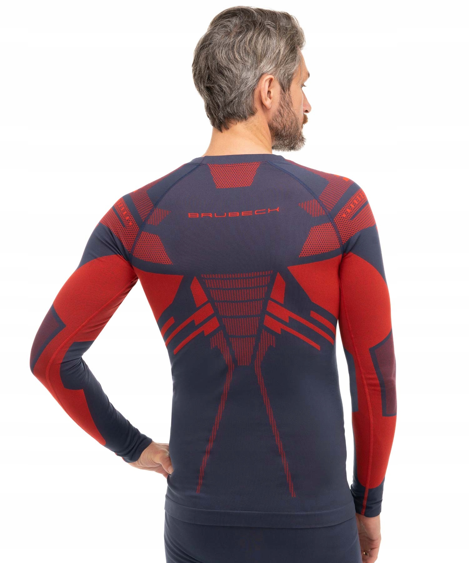 BIELIZNA MĘSKA TERMOAKTYWNA BRUBECK DRY KOMPLET BLUZA I SPODNIE L Kolor czerwony