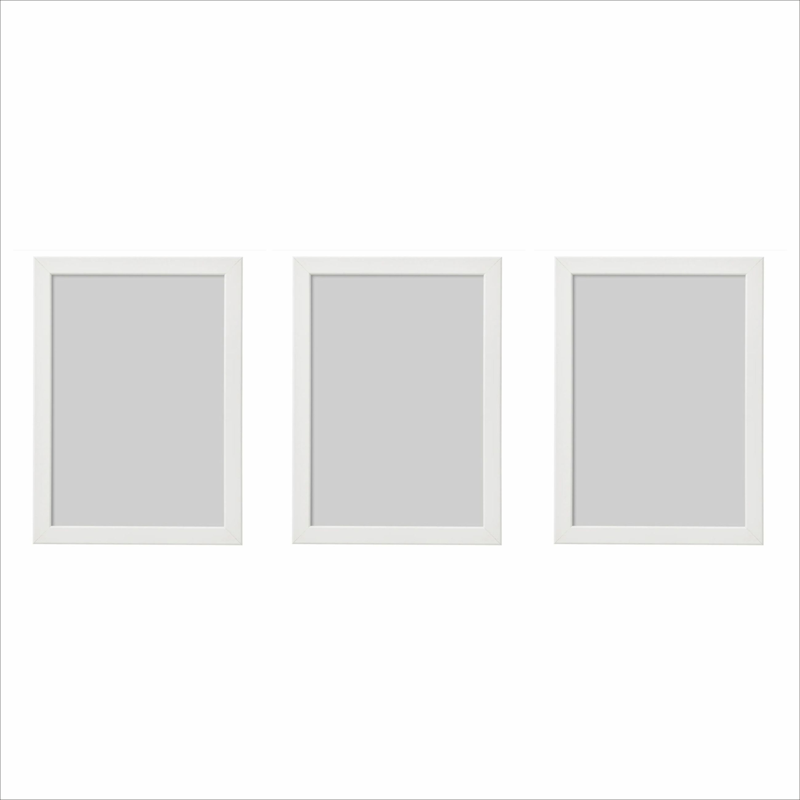 

Zestaw białych ramek komplet 3 ramek 50x70