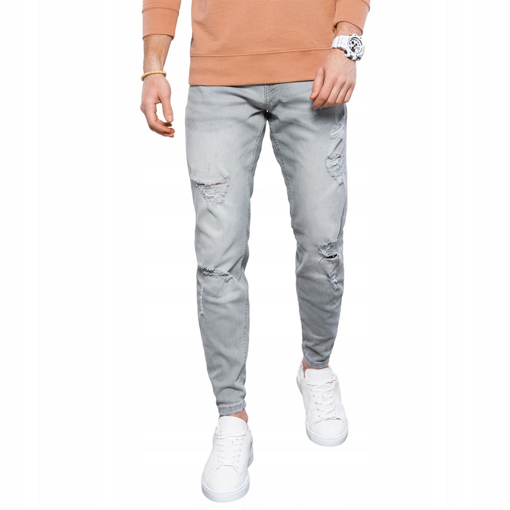 

Spodnie męskie jeansowe P1024 szare M
