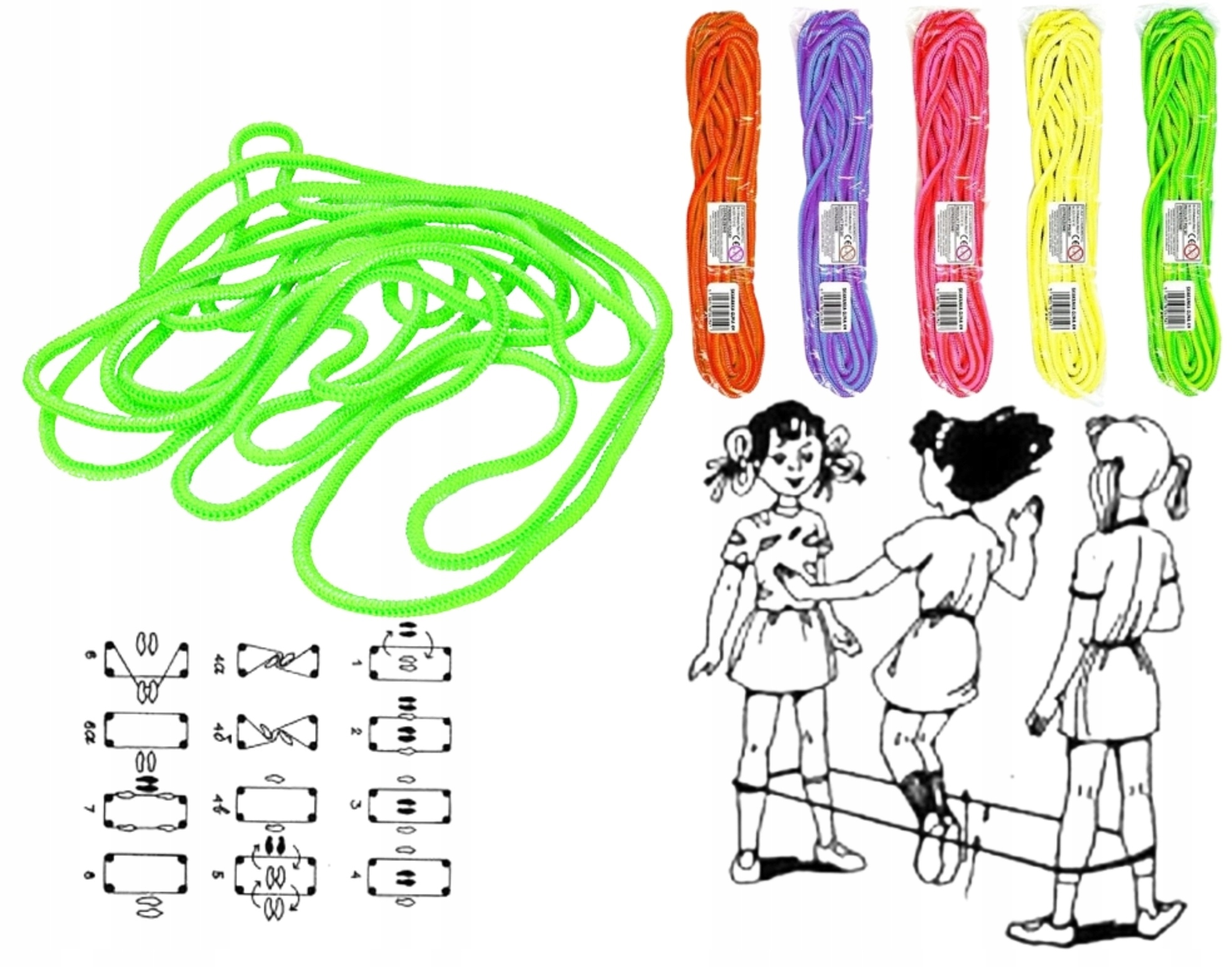 

Kolorowa Guma Do Skakania Rozciągliwa Dla Dzieci