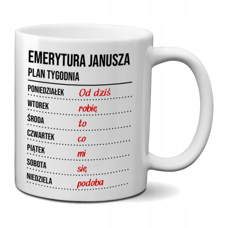 

Kubek Z Nadrukiem Dla Emeryta Lub Emerytki