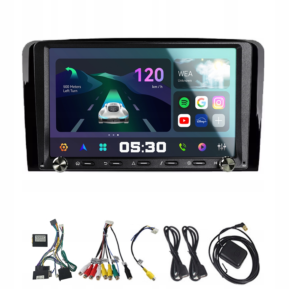 2Din Android 13 autorádio pre Benz M-trieda W164 GL-trieda X164 ML Carplay Bt