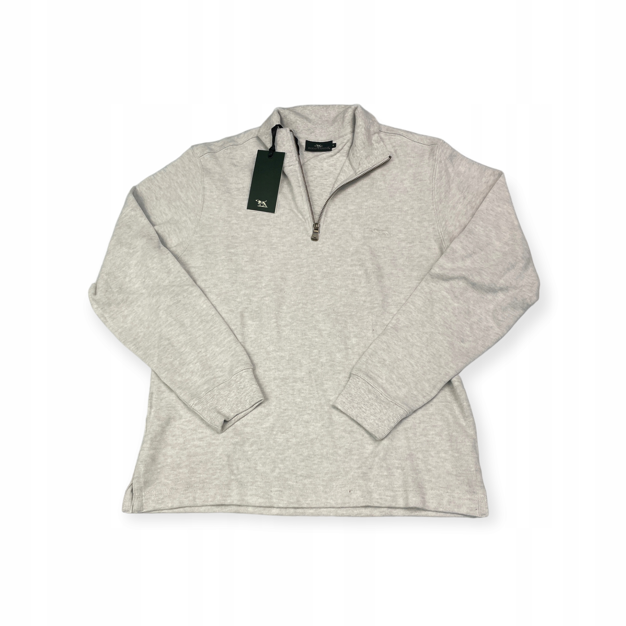 Šedý pánský svetr se stojáčkem Rodd &amp; Gunn S