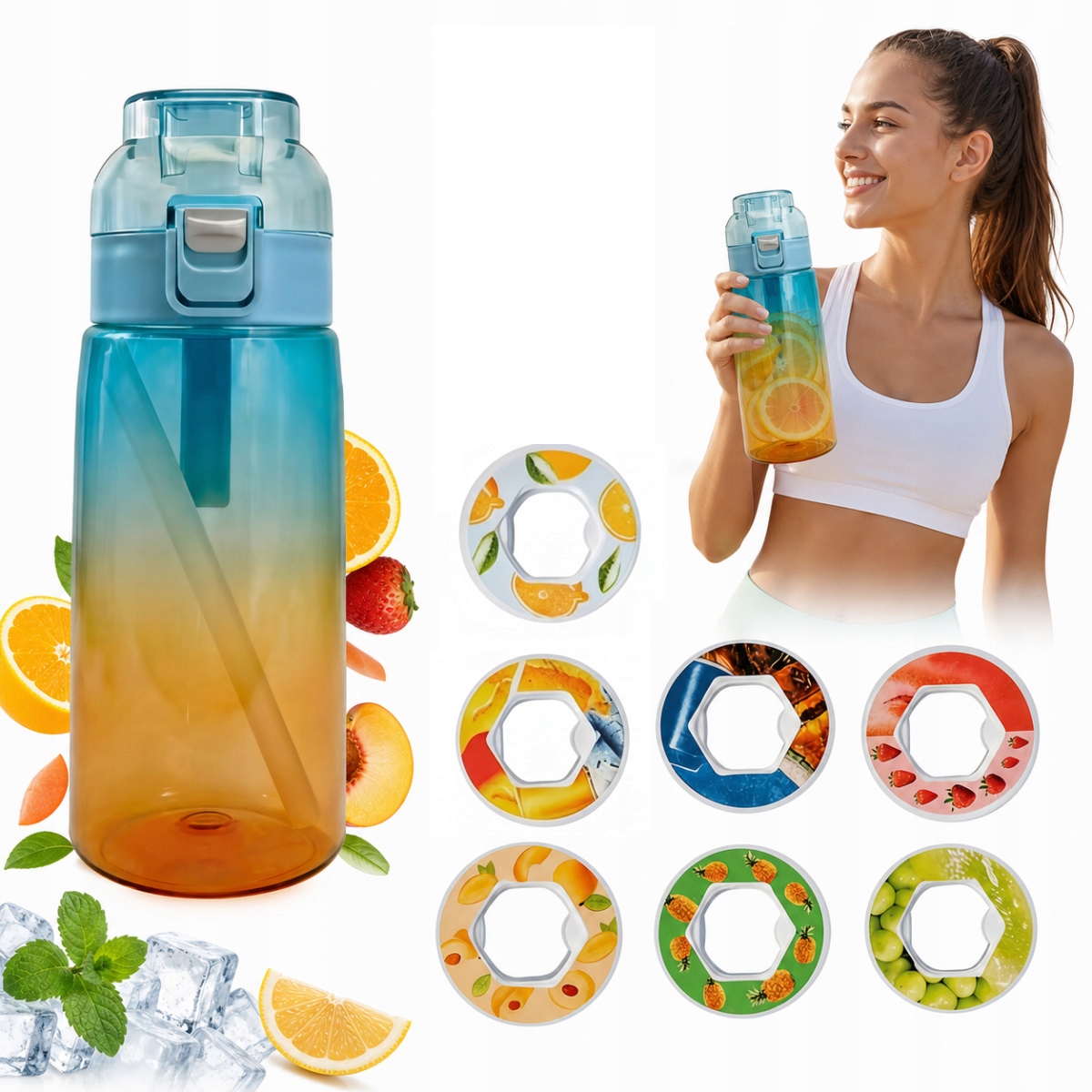 Butelka zapachowa 500ml 7 kapsułek aromat bez kalorii
