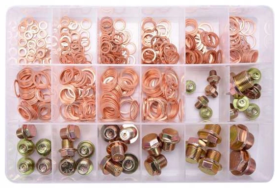 PODKŁADKI I KORKI SPUSTOWE 534SZT. YT-06864 YATO