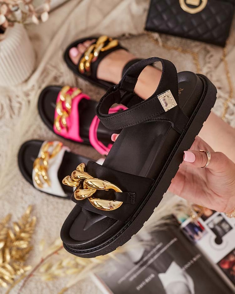 CZARNE SANDAŁY DAMSKIE ORETTE Rozmiar 37