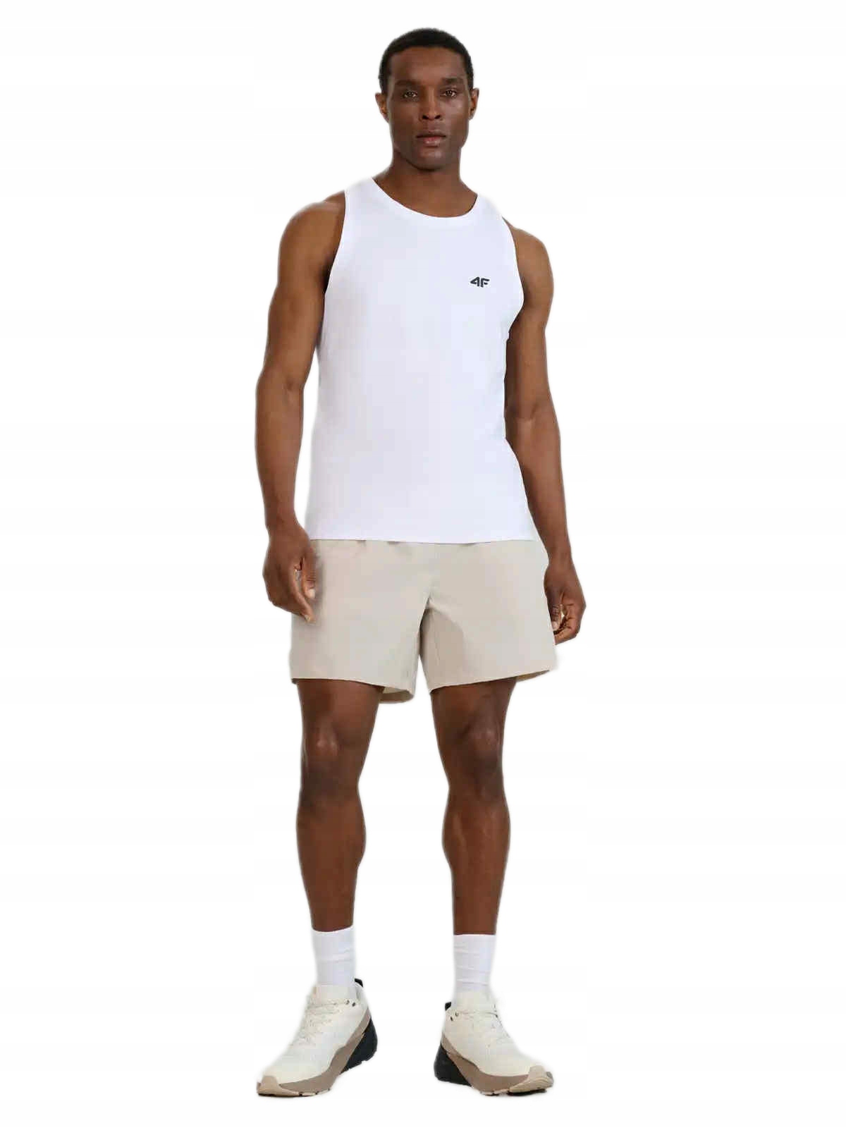 KOSZULKA MĘSKA 4F BEZRĘKAWNIK SLEM126 BIAŁY TSHIRT TOP PODKOSZULEK r. L Marka 4F