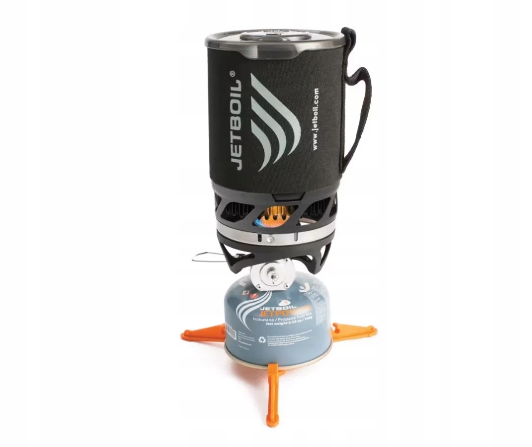 Plynový turistický vařič Jetboil MicroMo 0,8 L. Carbon černý
