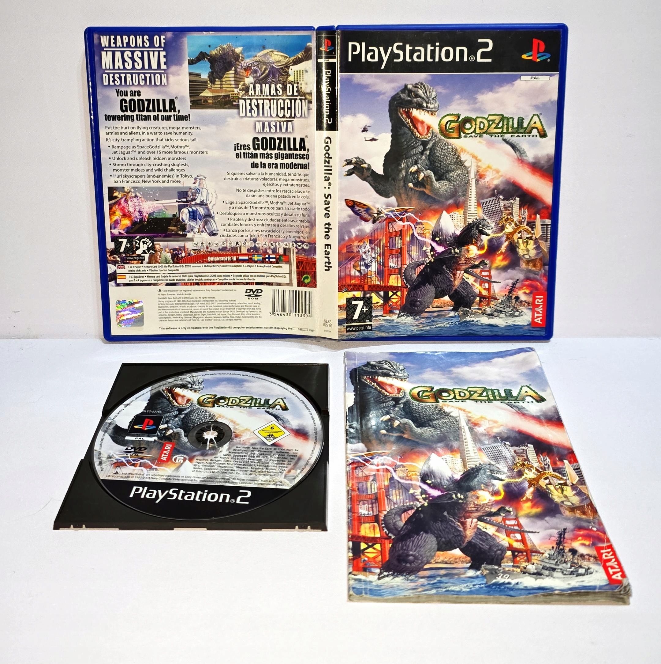 GODZILLA: SAVE THE EARTH PS2 3XA CZYTAJ OPIS !