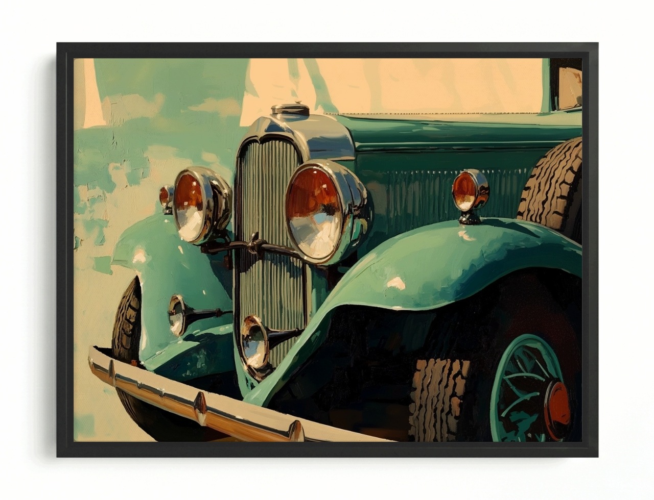 Obraz Rama American Box Automobilový Automobil Oldtimer Vintage 80x60