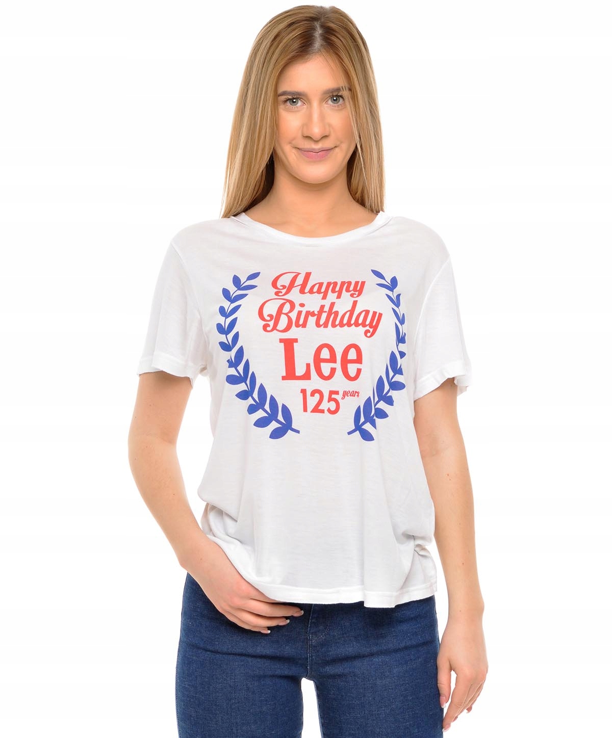 

Lee t-shirt damski White shortsleeve Elliet S r36