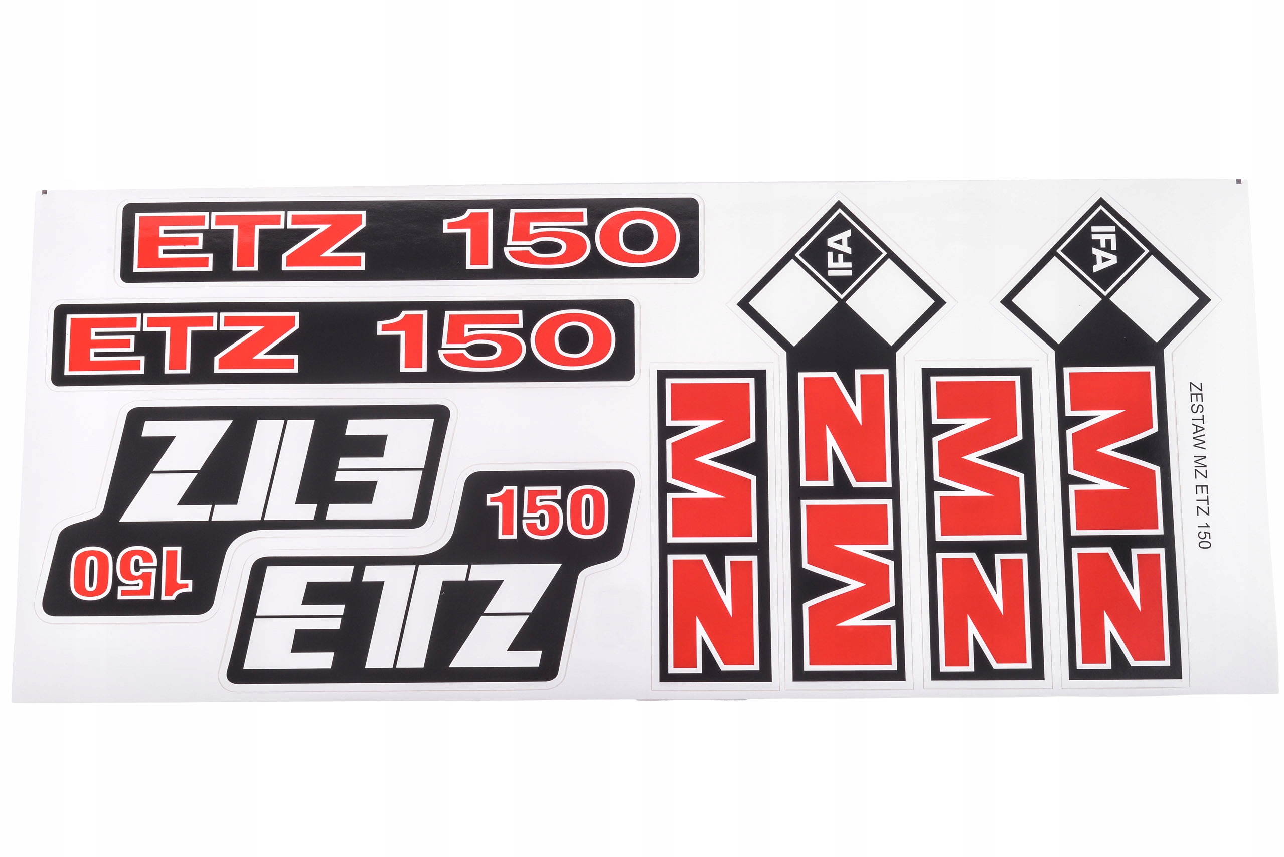 KOMPLET ZESTAW NAKLEJEK MZ ETZ 150 NAKLEJKI BAKU