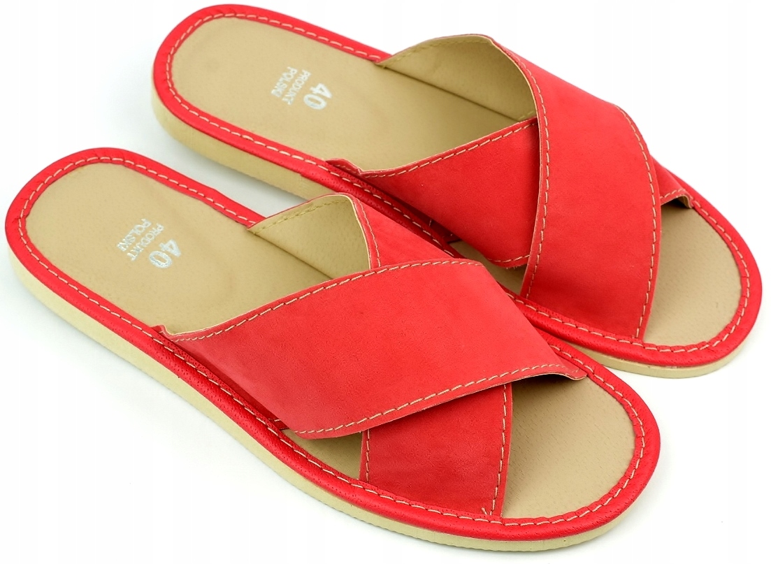 KAPCIE PANTOFLE KLAPKI DOMOWE DAMSKIE CIAPY r. 39 - 25 cm Rozmiar 39