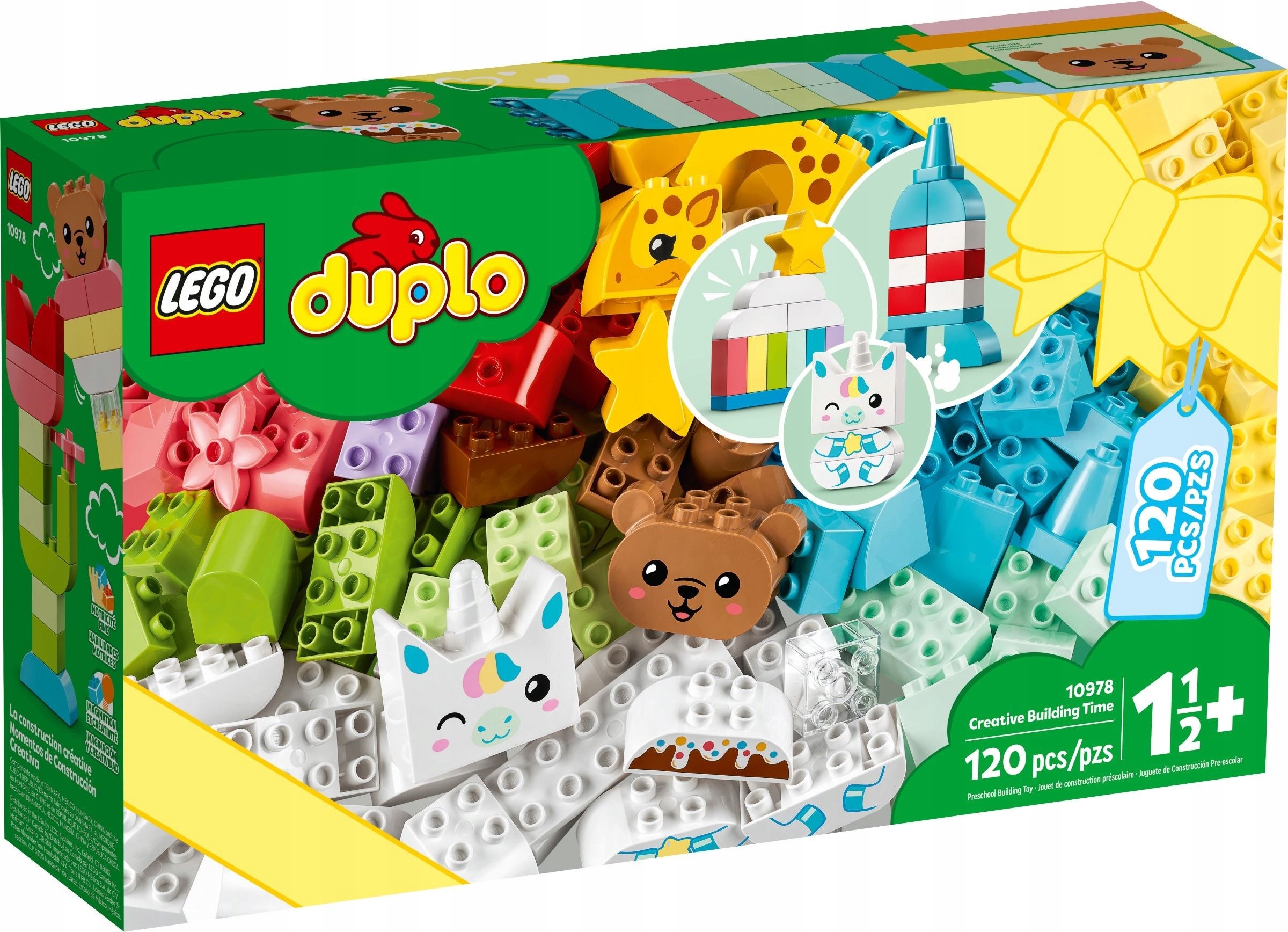 Originální Lego 10978 Duplo Čas kreativní stavění Stavebnice Nové pro 2 roky