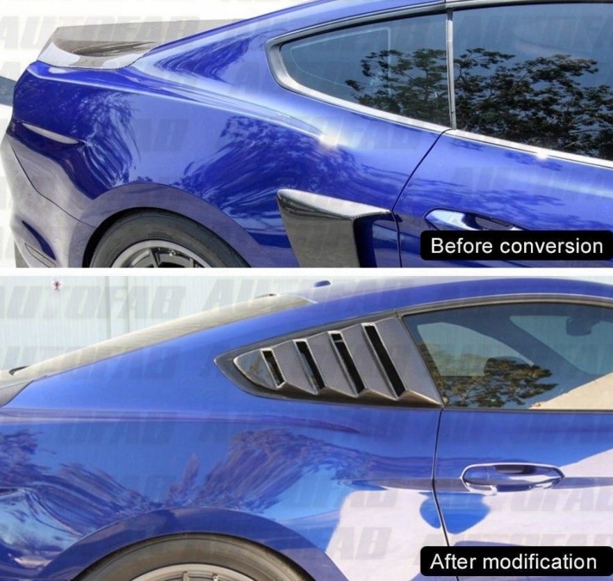 Ford Mustang kratki wloty powietrza szyby boczne EAN 0119658323017