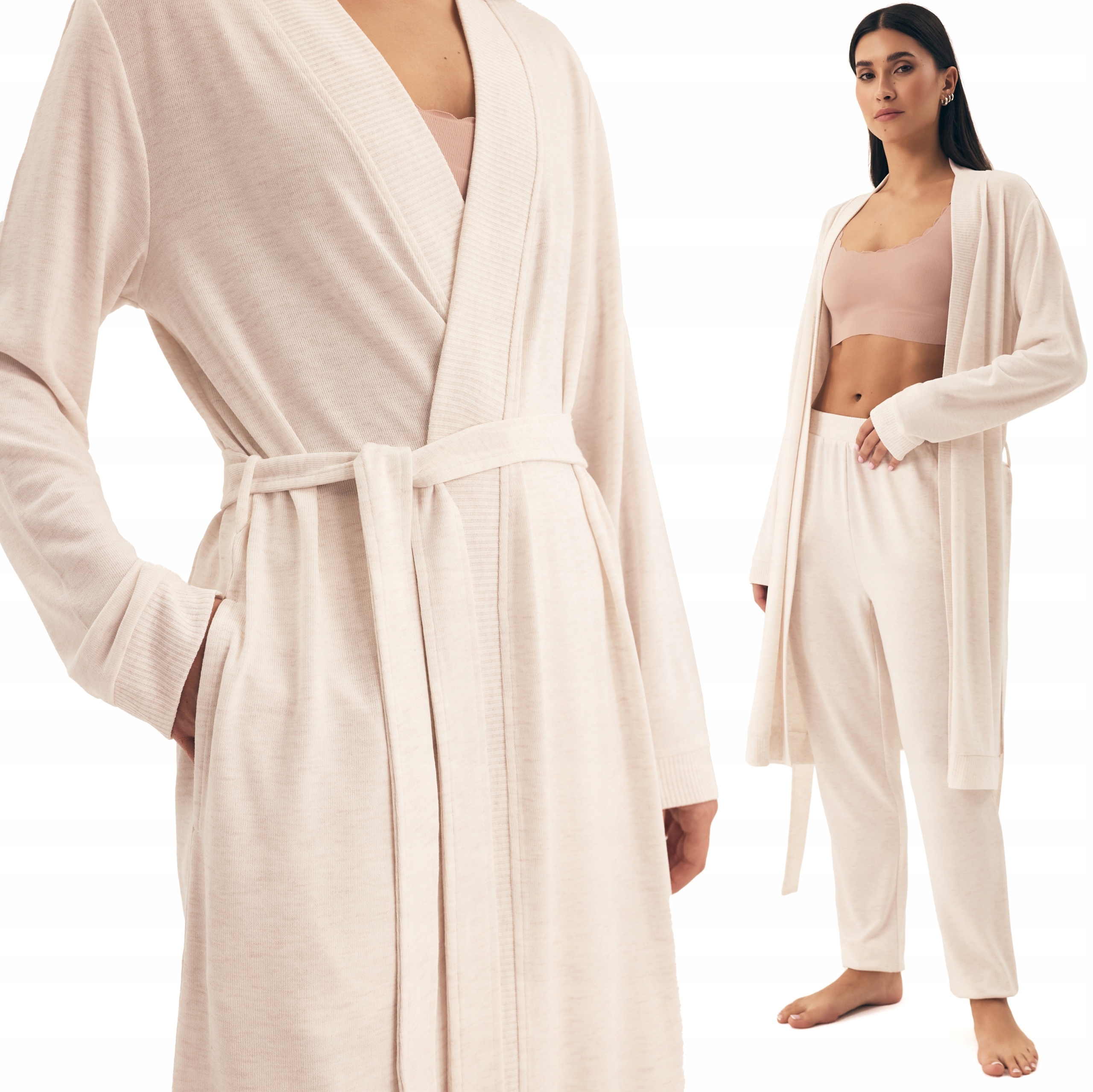 Dámský zavazovací župan v pase dlouhý Henderson Boar L