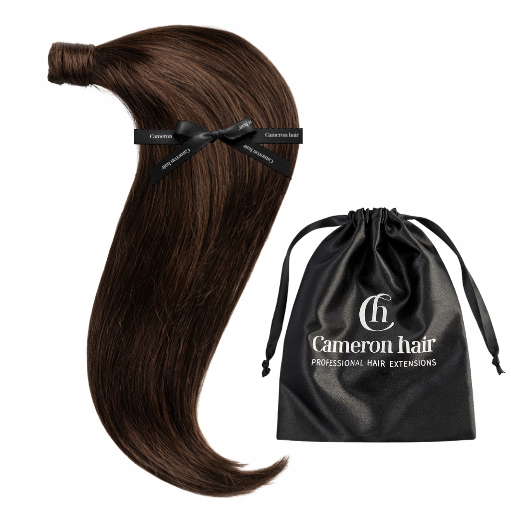 Długi Kucyk doczepiany dopinany 100% naturalne włosy ludzkie 60 cm