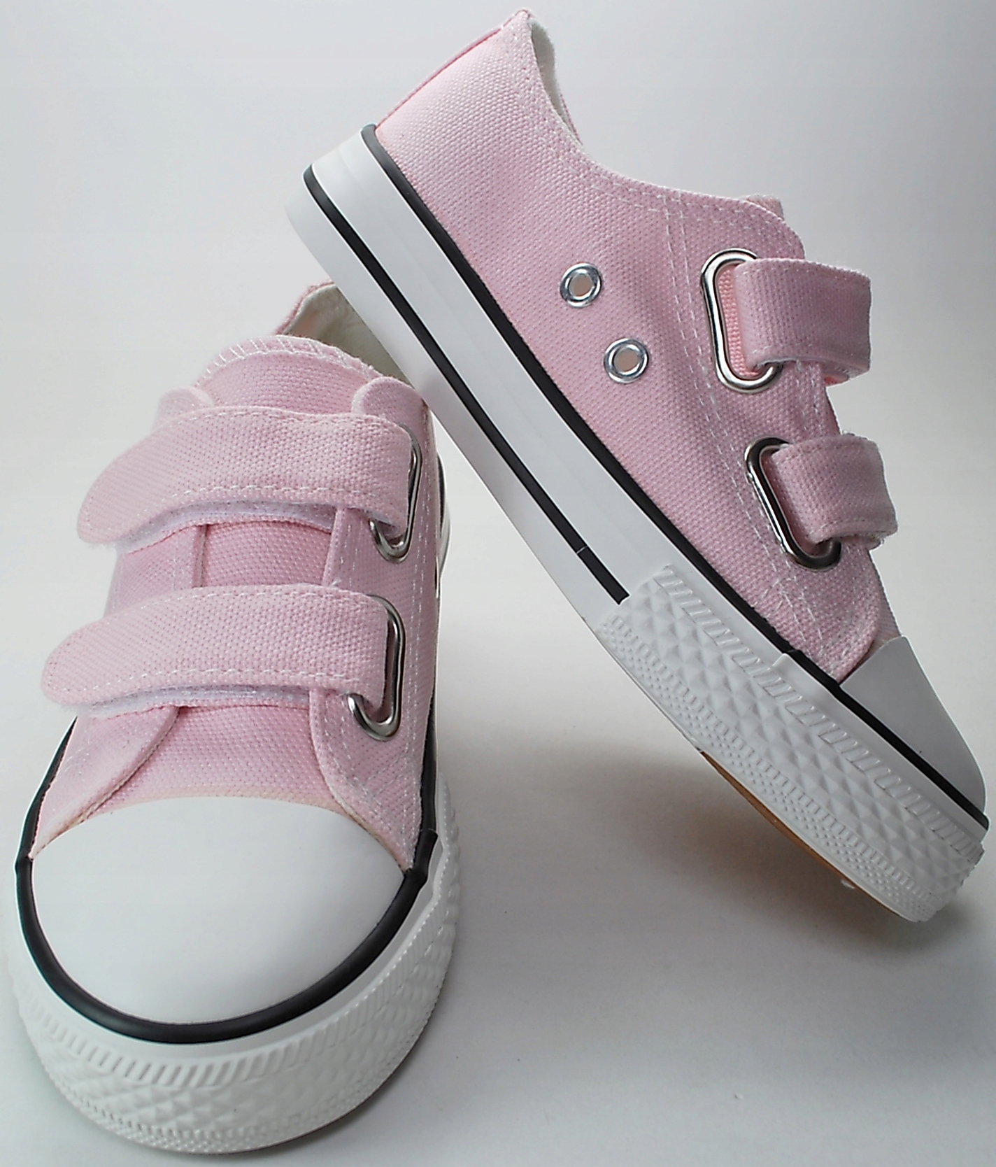 RÓŻOWE KRÓTKIE TRAMPKI TENISÓWKI na rzepy r 28 Długość wkładki wew. 18.7 cm