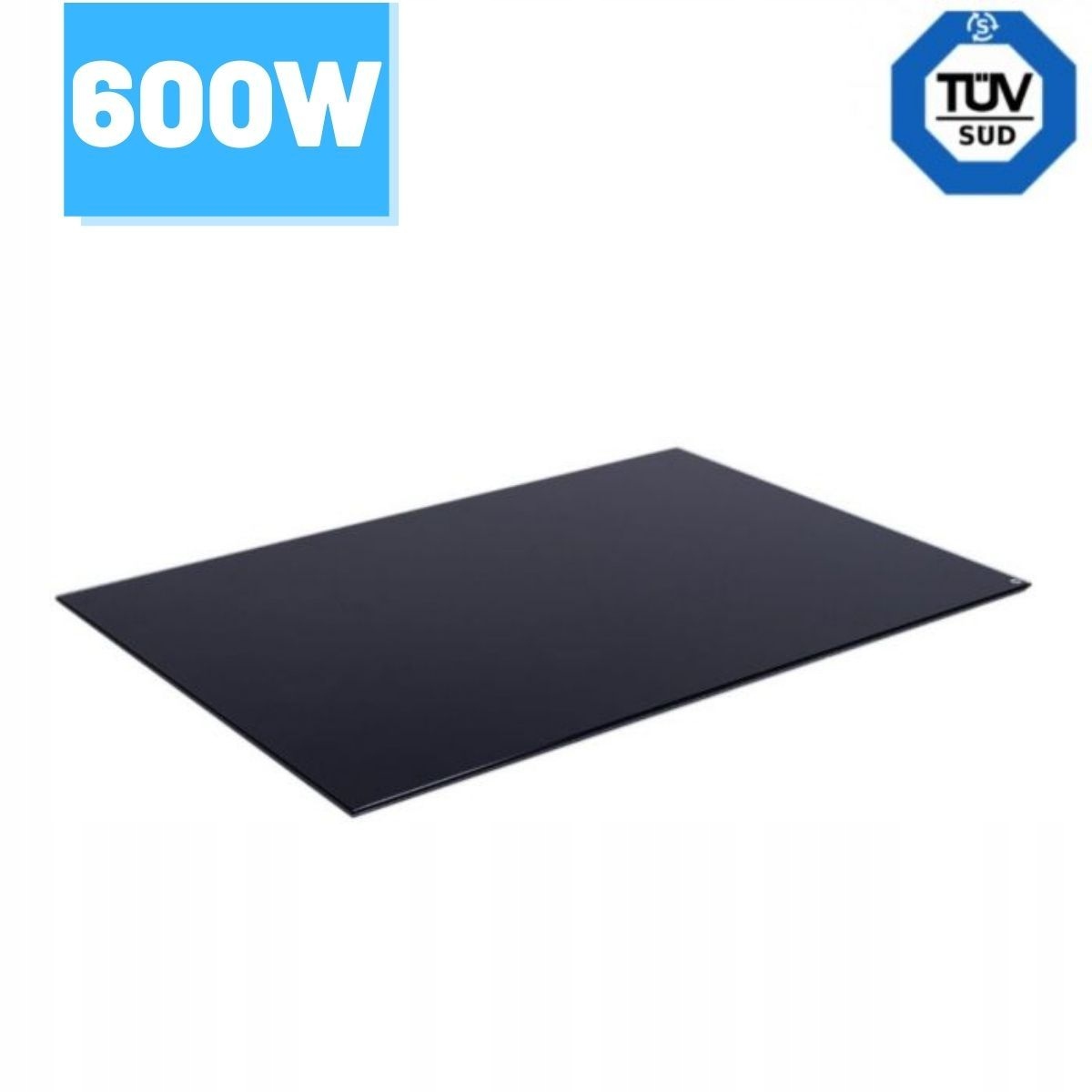 Infračervený vykurovací panel Greenie 60x90 cm 600 W čierne sklo 11 15 m2