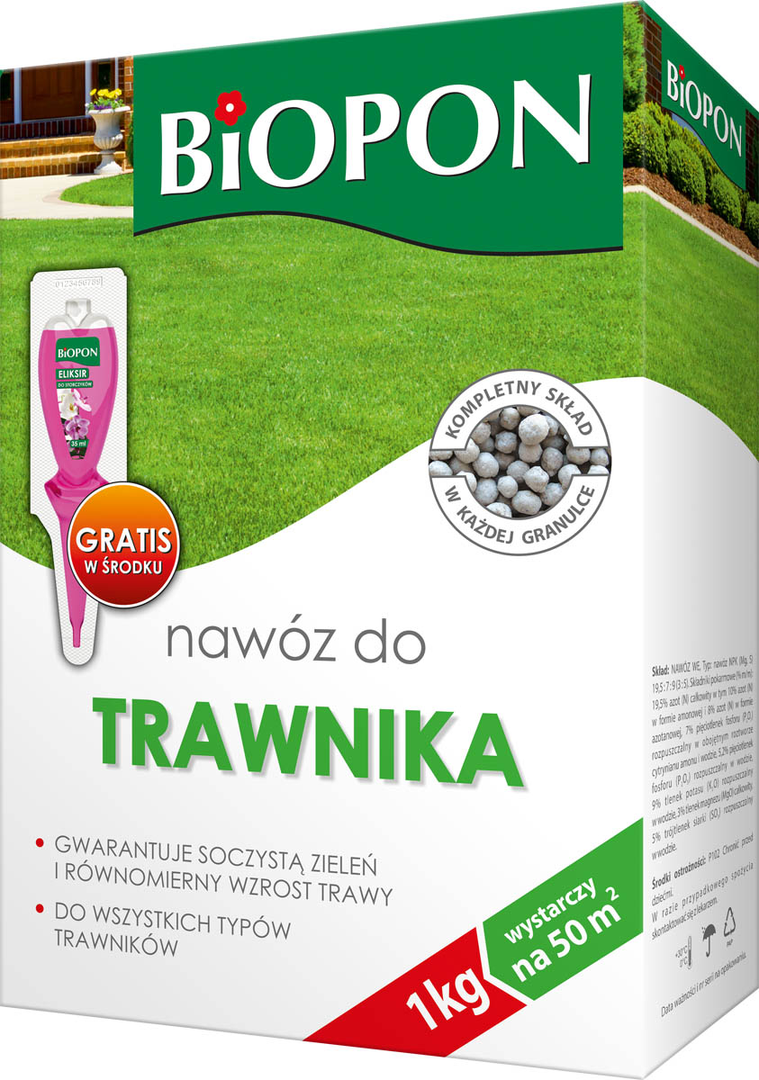 

Nawóz do trawnika z mchem 1 kg