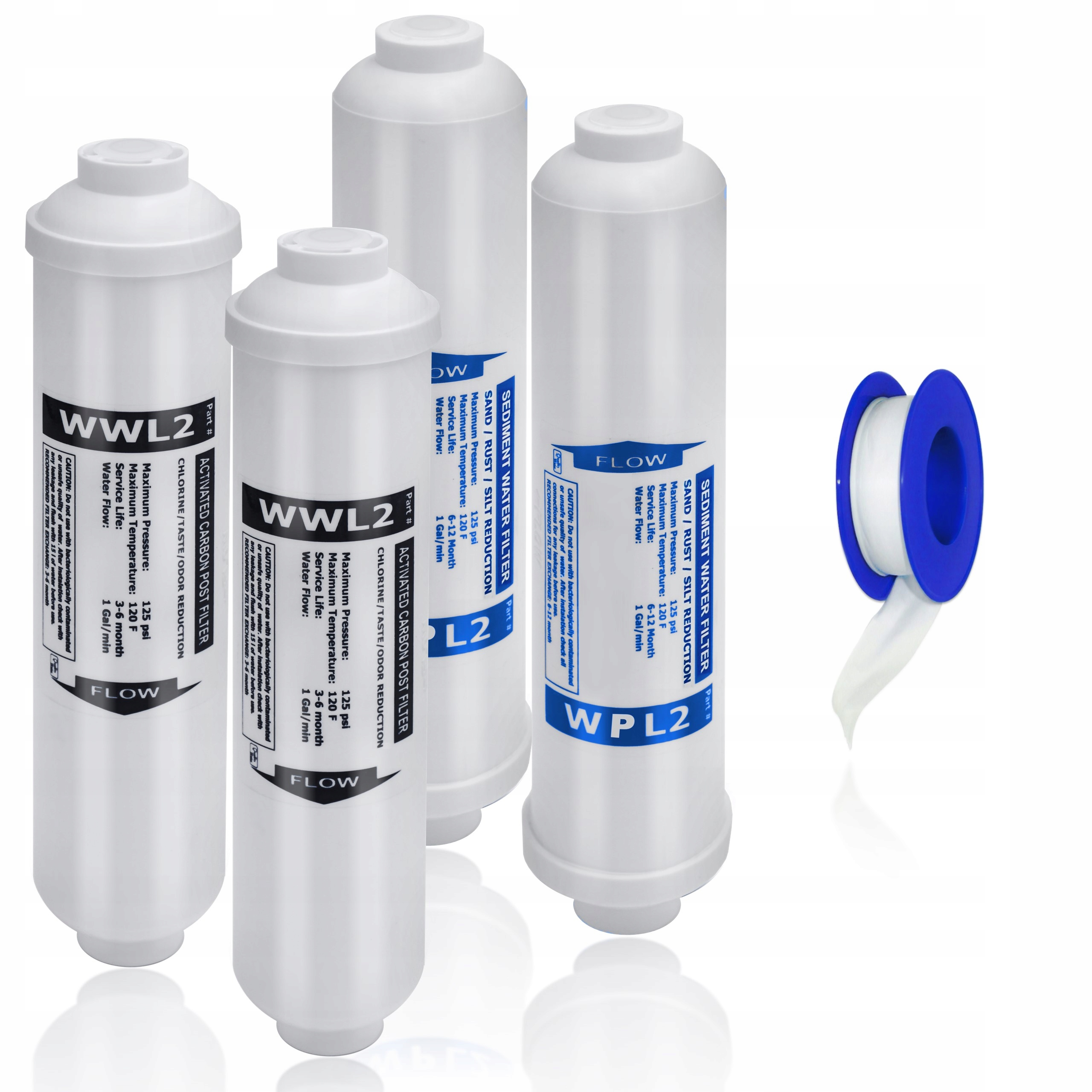 

2x komplet wkładów do RO3 filtr wody akwarystyczny