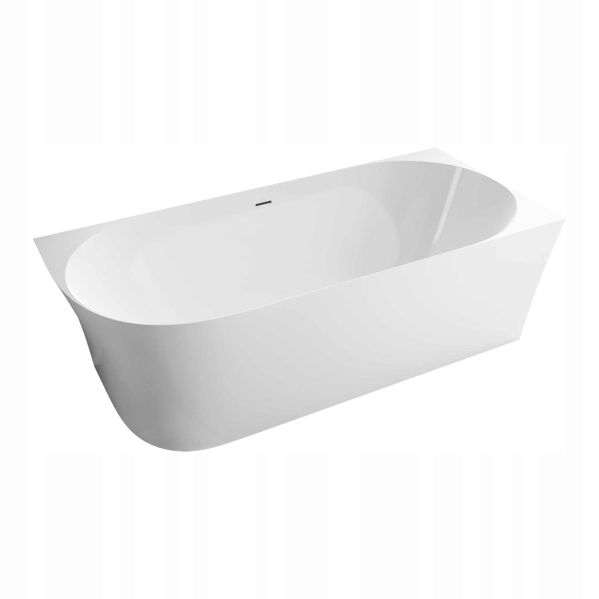 Wanna wolnostojąca narożna prawa Nova Slim Line akrylowa 170x78 cm biała
