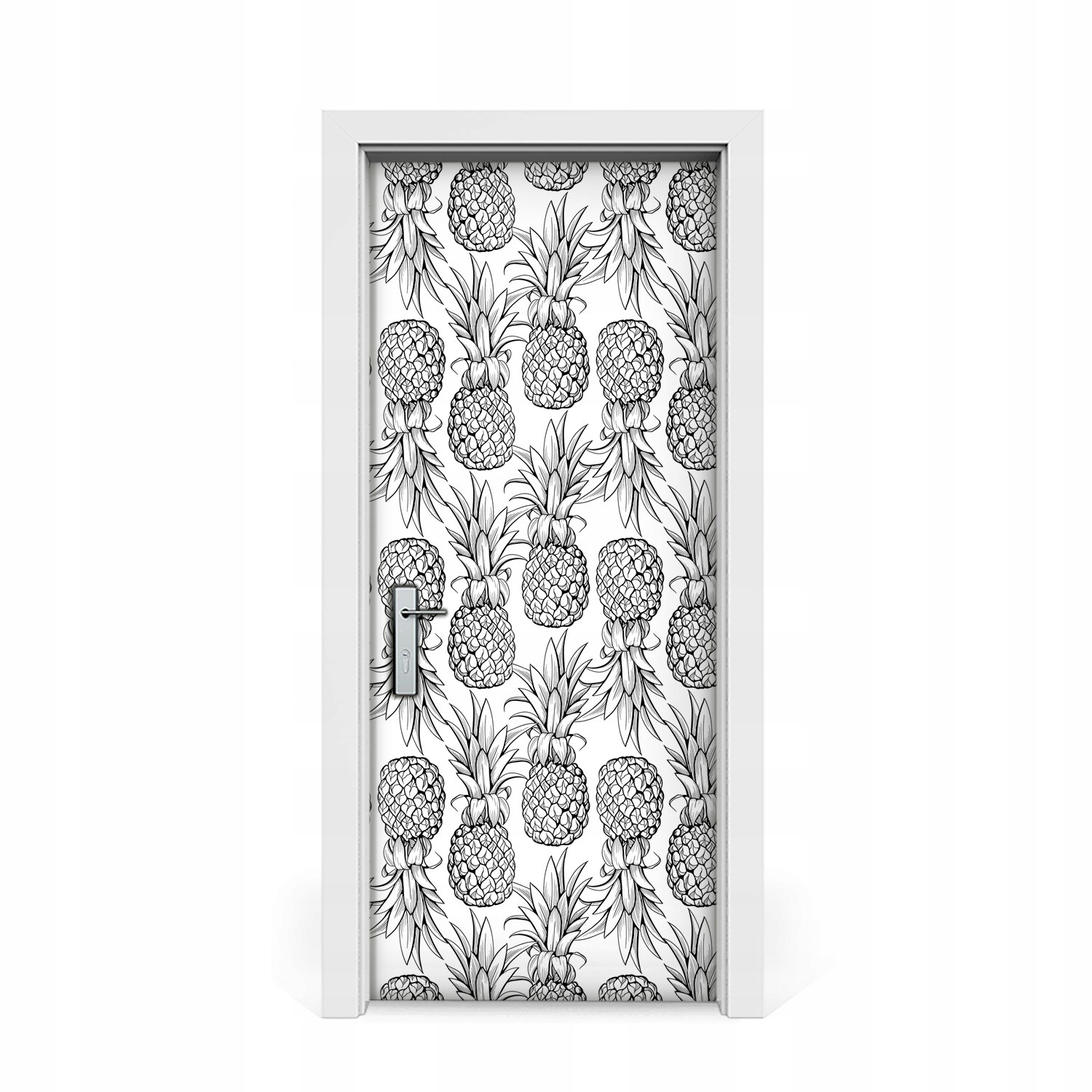 

Naklejka na drzwi okleina Ananasy 85x205