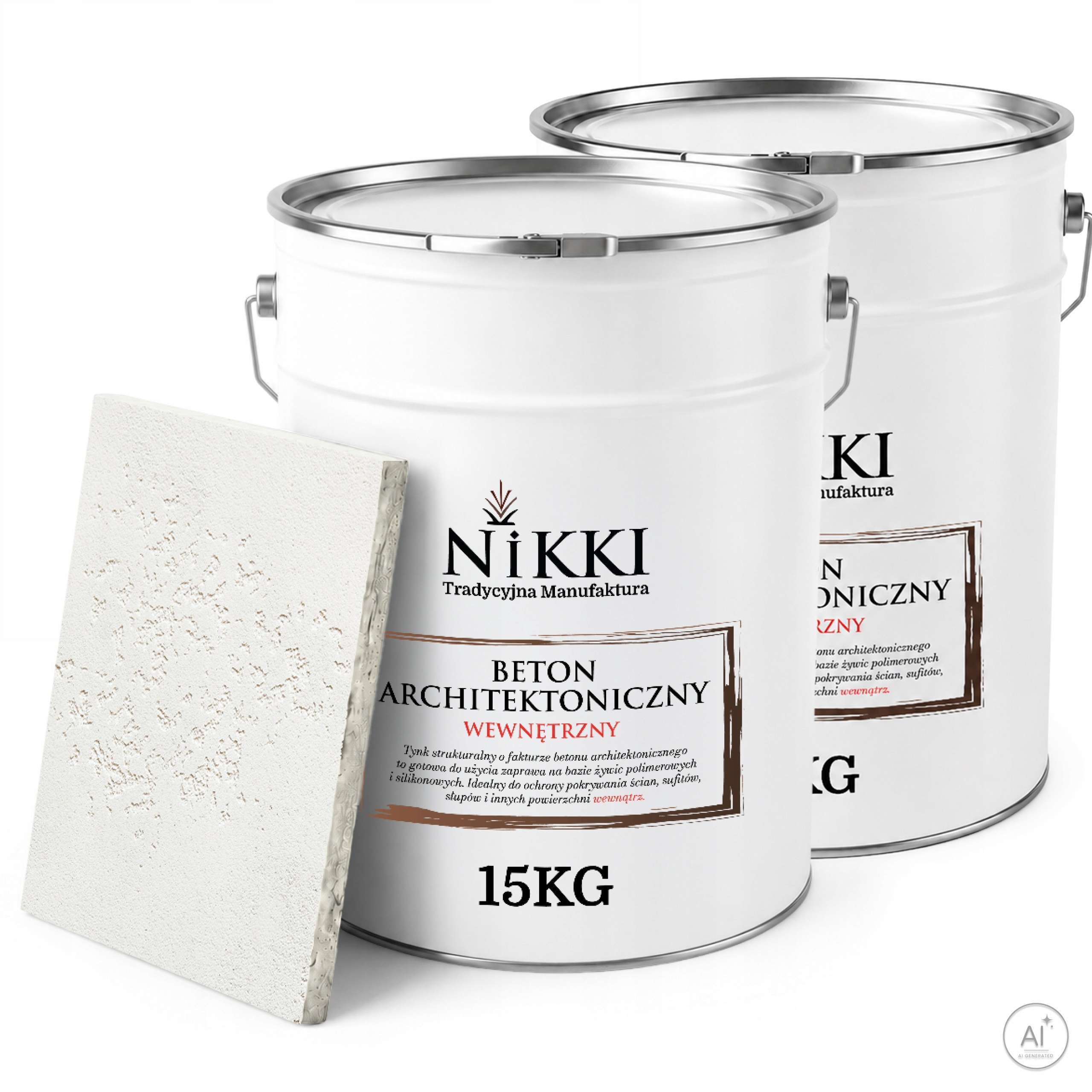 Dekorativní omítka se strukturou Betonu Vnitřní 2 x 15 kg Bílá F101 Výkonná