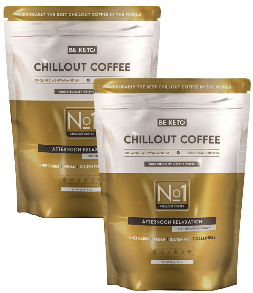 Levně Beketo Káva Chillout Reishi&Ashwagandha Vanilka 2x250 g