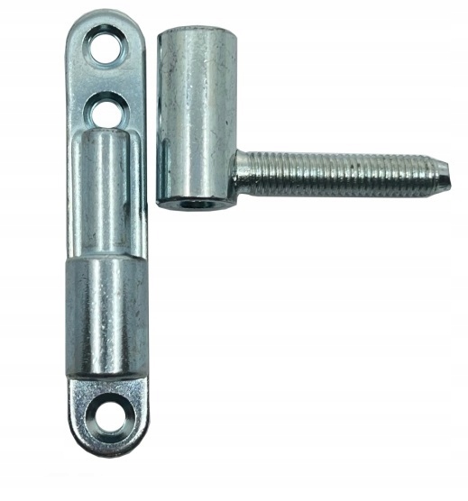 ZAWIAS DO DRZWI DRZWIOWY PRZYKRĘCANO WKRĘCANY Z PŁYTKĄ Ø15 OCYNK BIAŁY