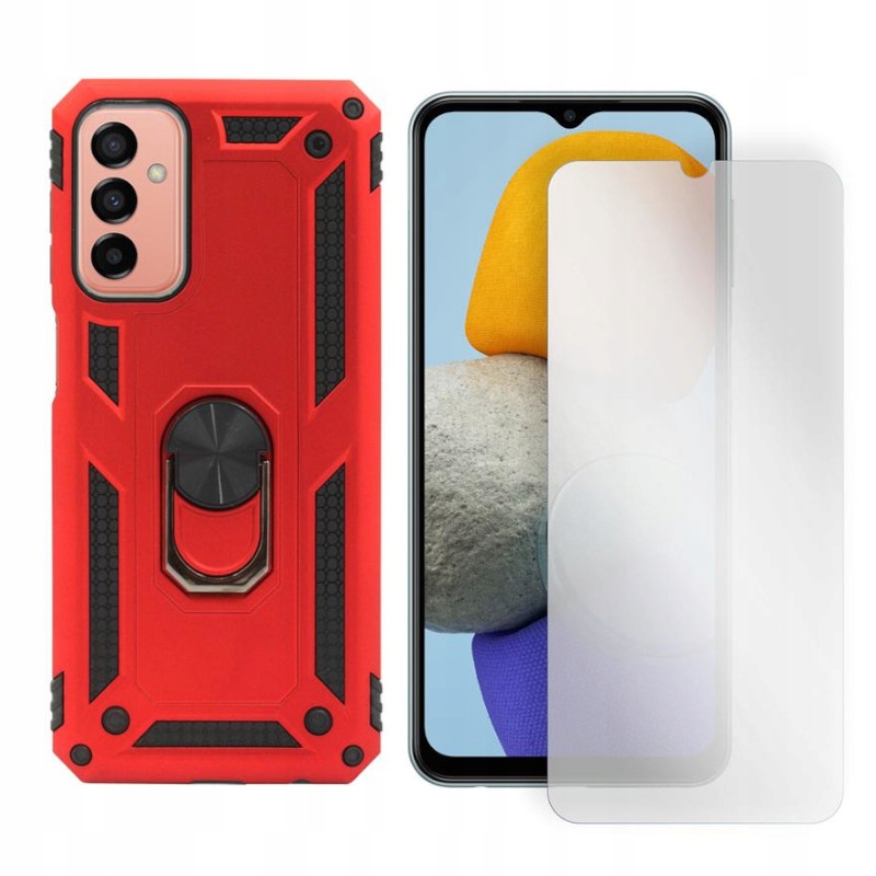 

Etui Ring Case do Samsung M23 5G czerwone +szkło