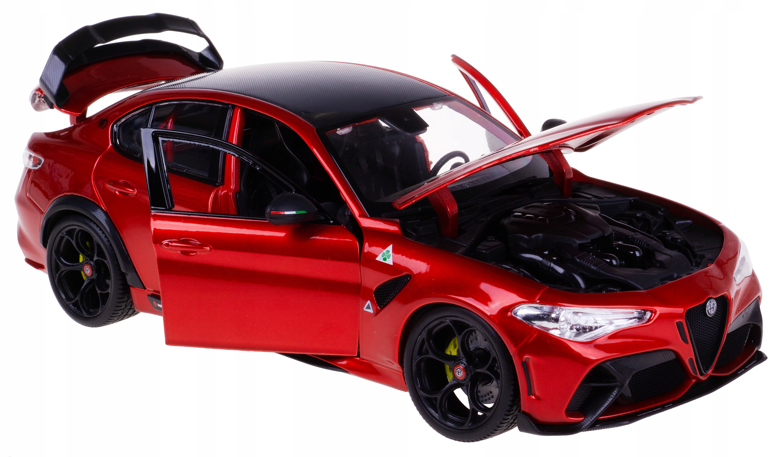 Alfa Romeo Giulia GTAm Model Kovový Bburago 1:18 Červený