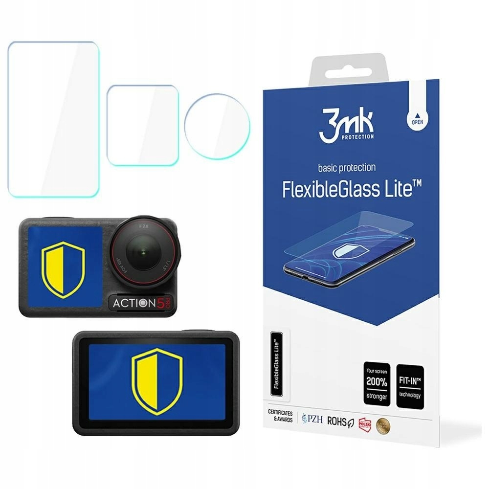 Szkło hybrydowe 3MK CamProtect do Dji Osmo Action 5 Pro