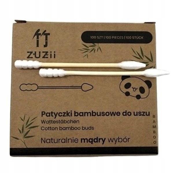 

ZUZii, Patyczki bambusowe do uszu z różnymi końców