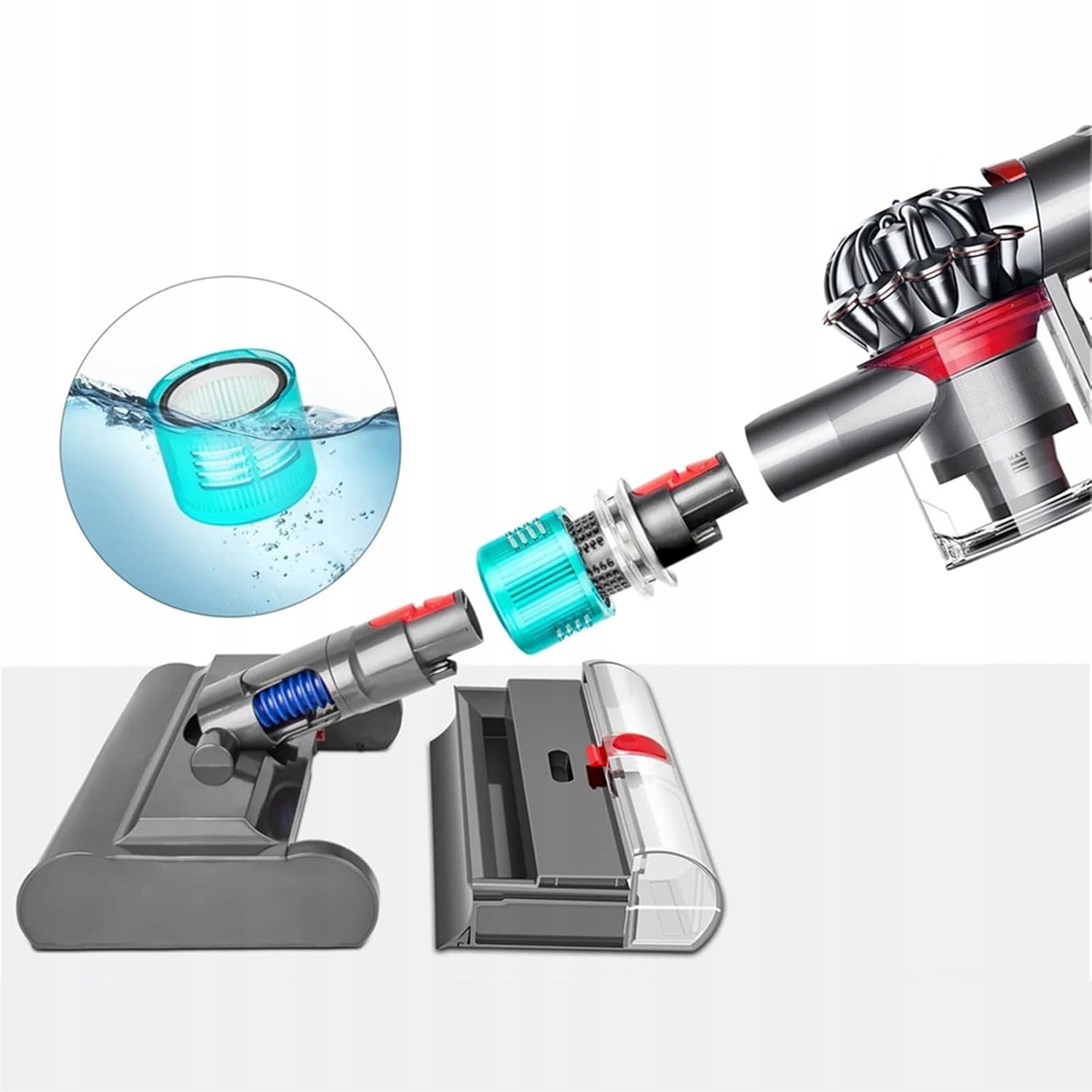 Návlek na mop pre Dyson V7 V8 V10 V11 V15 Čistenie podláh bez stopy