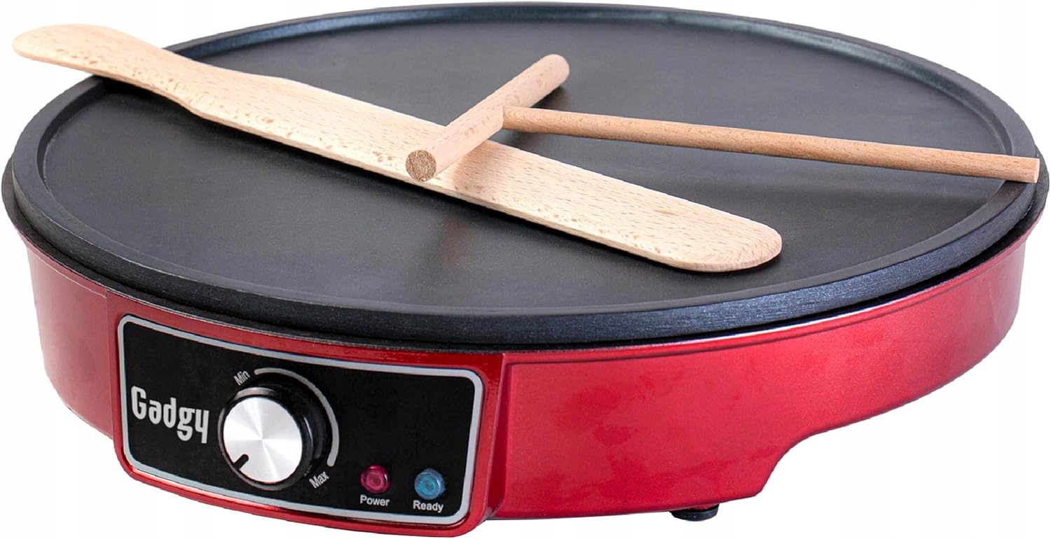 Vaflovač Gadgy 30 CM 1000 W Nepriľnavý, Ľahké Čistenie Palaciniek