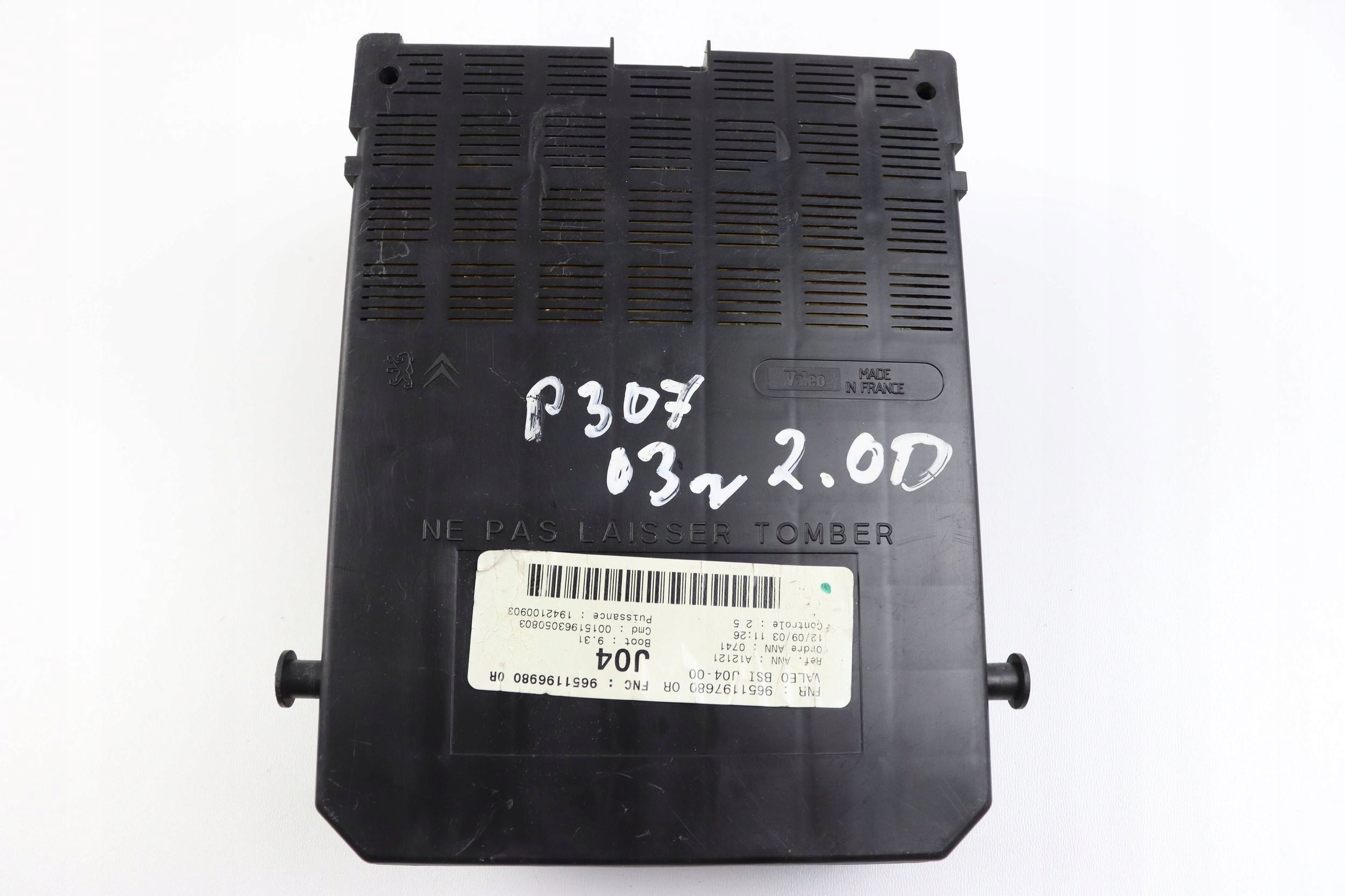 CITROEN PEUGEOT module compartment control unit BSI 9651197680 9651196980