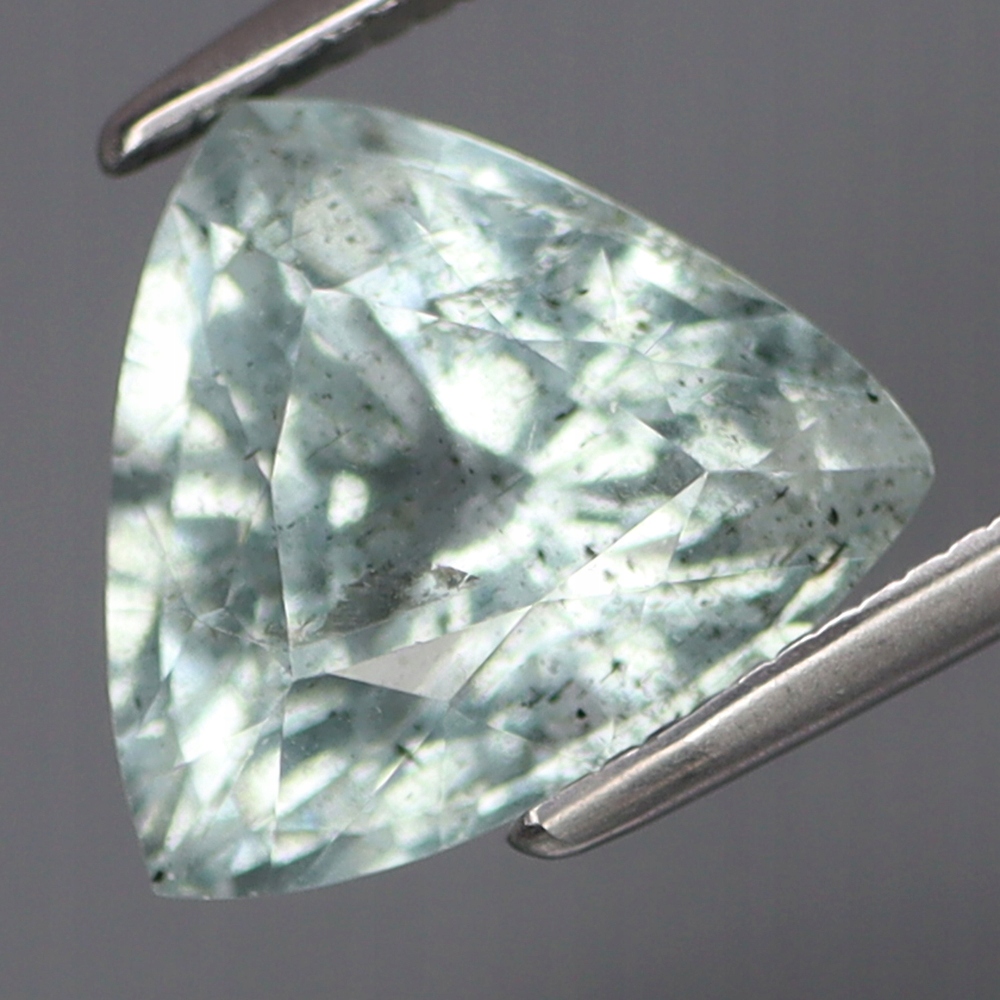 Přírodní akvamarín 3,00 ct Skvělý trilion Video GAK2308