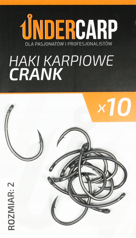Undercarp Teflonowe haki karpiowe Crank r. 2