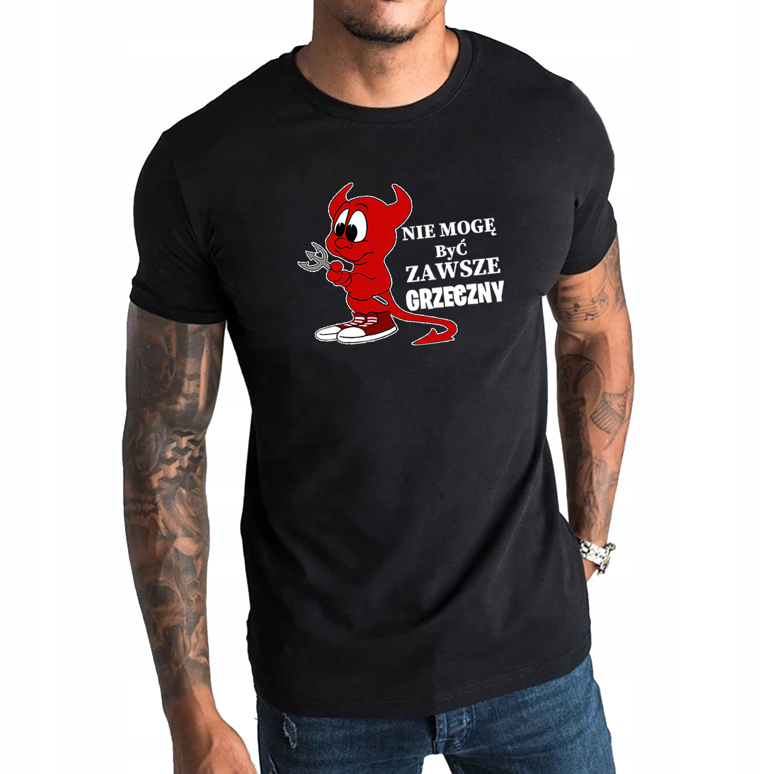 

T-shirt koszulka śmieszna Devil lucyfer XXL