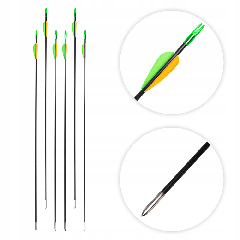 Strzały z włókna szklanego inSPORTline Klarkson 30 6 szt.