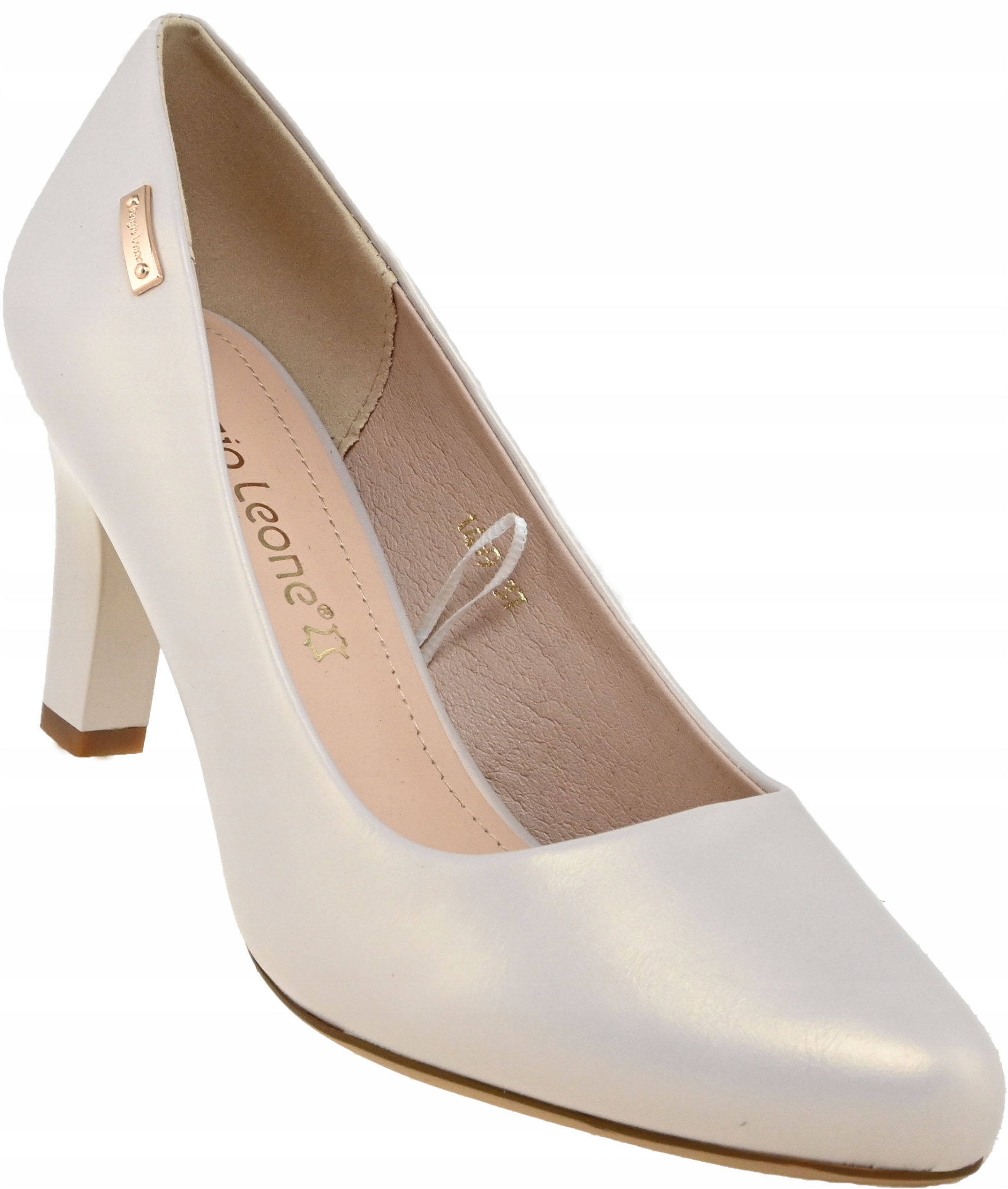 CZÓŁENKA DAMSKIE SERGIO LEONE 1459 BEŻ PERŁA 39 Model 1459