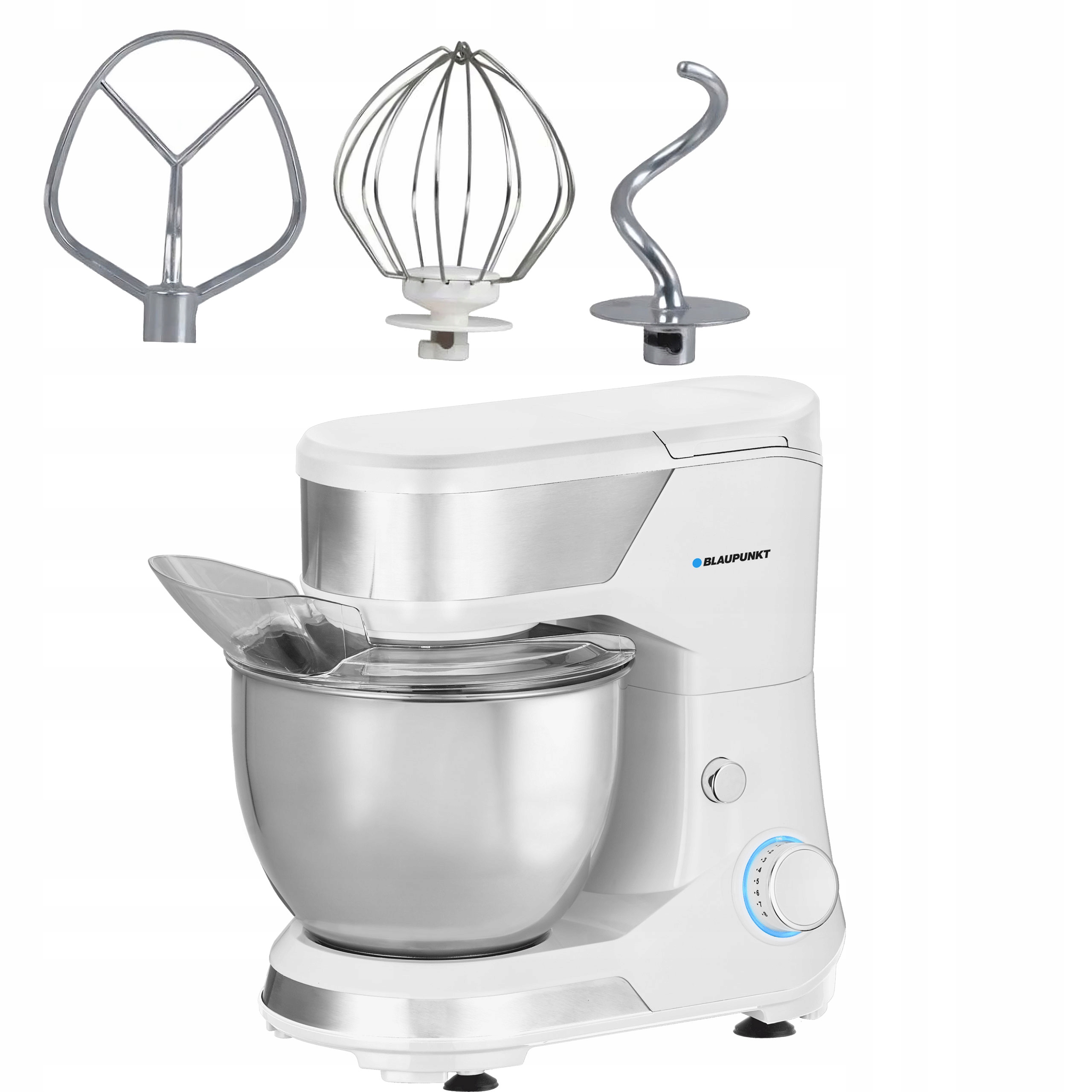 Robot Kuchenny Mikser Planetarny 1500W 3 Mieszadła Misa 5L Blaupunkt SMM501