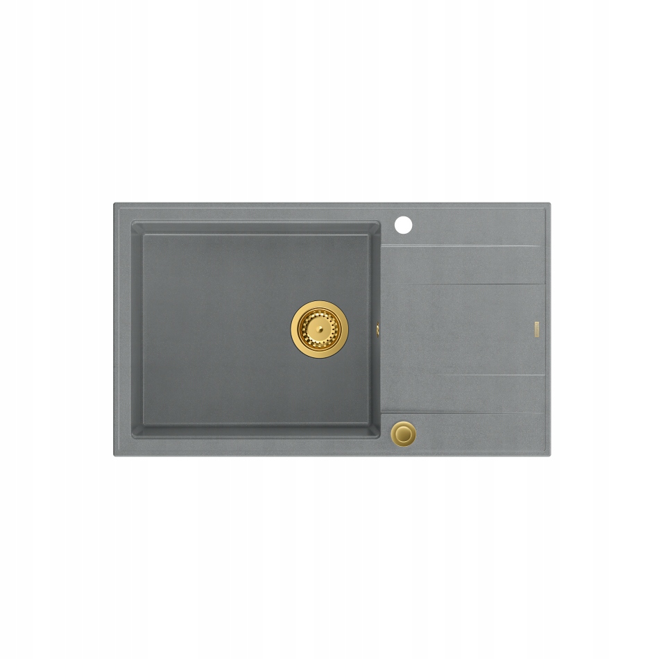 Quadron Drez Evan 136XL Zápustný drez Granit Sivý Zlato 86x50 cm