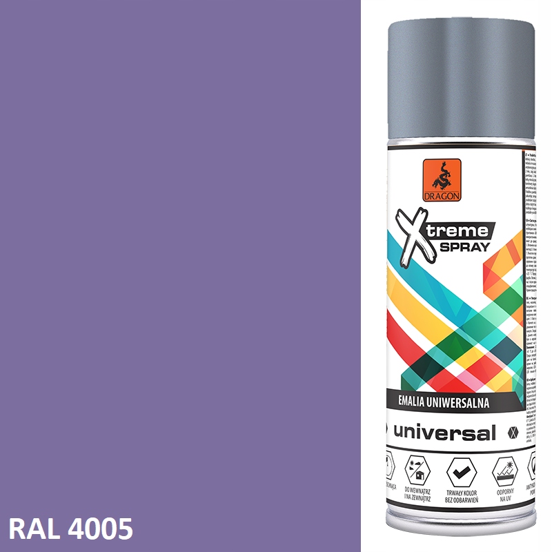 

Lakier Farba W Sprayu Połysk 0,4 L Ral 4005 Lilia