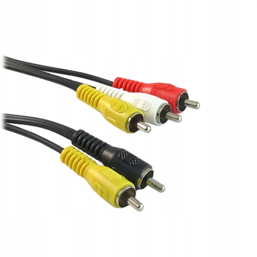 Prípojka 3 konektorov Rca na 2 konektory Rca 1.5 m