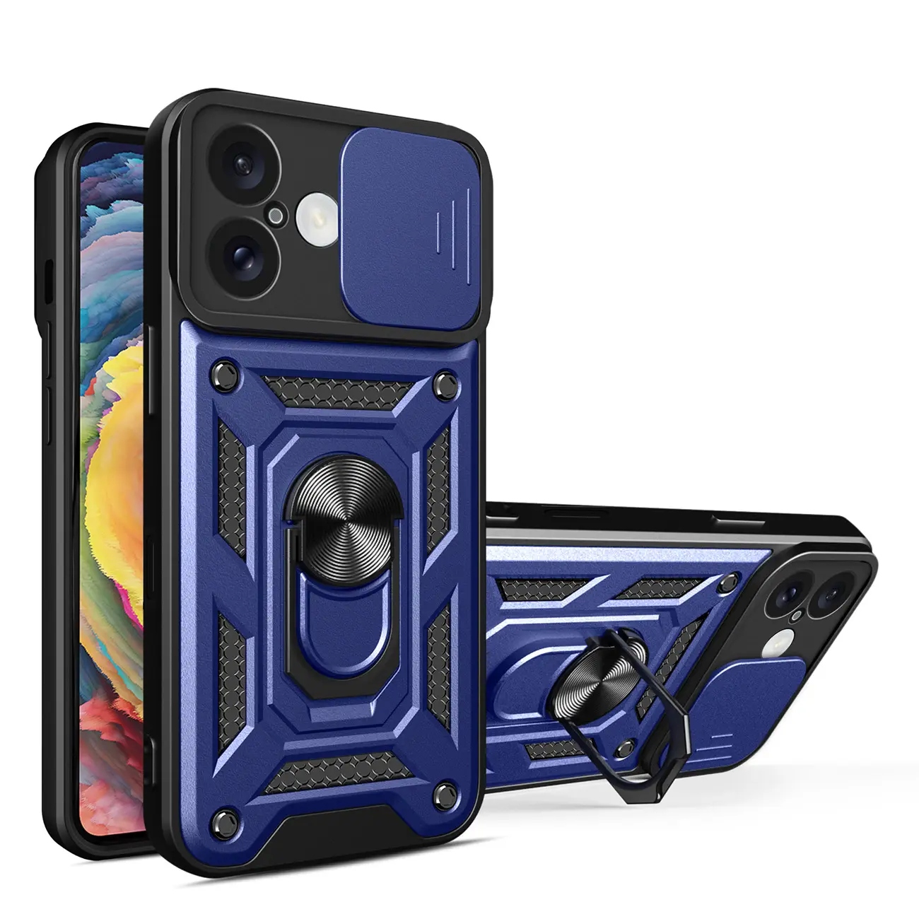 Etui Hybrid Armor Camshield na iPhone 16 Plus pancerne z osłoną na z